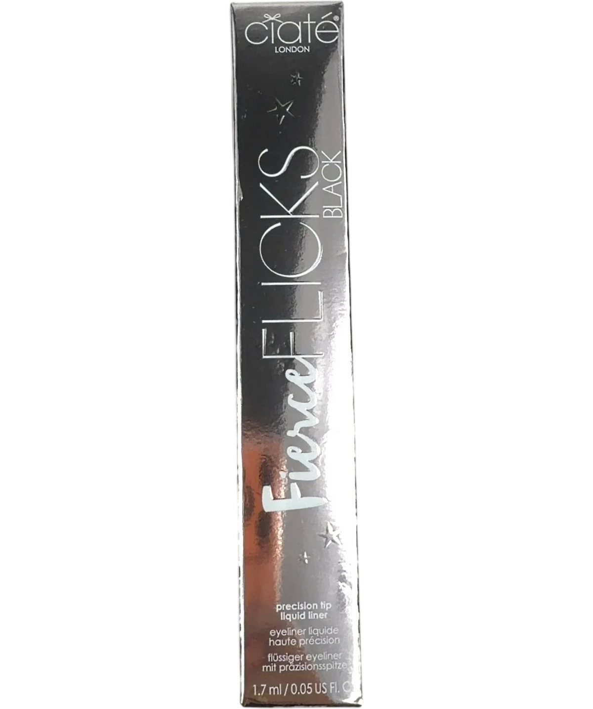 Ciaté London BLACK Fierce Flicks Precision Tip Liquid Liner, size 1.7ml — front