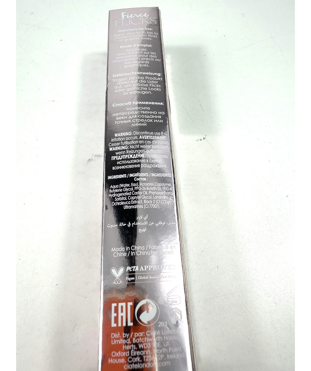 Ciaté London BLACK Fierce Flicks Precision Tip Liquid Liner, size 1.7ml — fabric detail