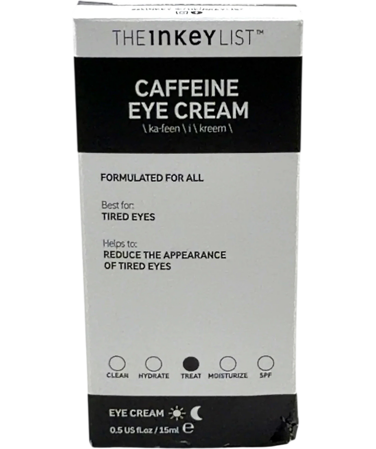 The Inkey List CAFFEINE EYE CREAM, size 15ml — front