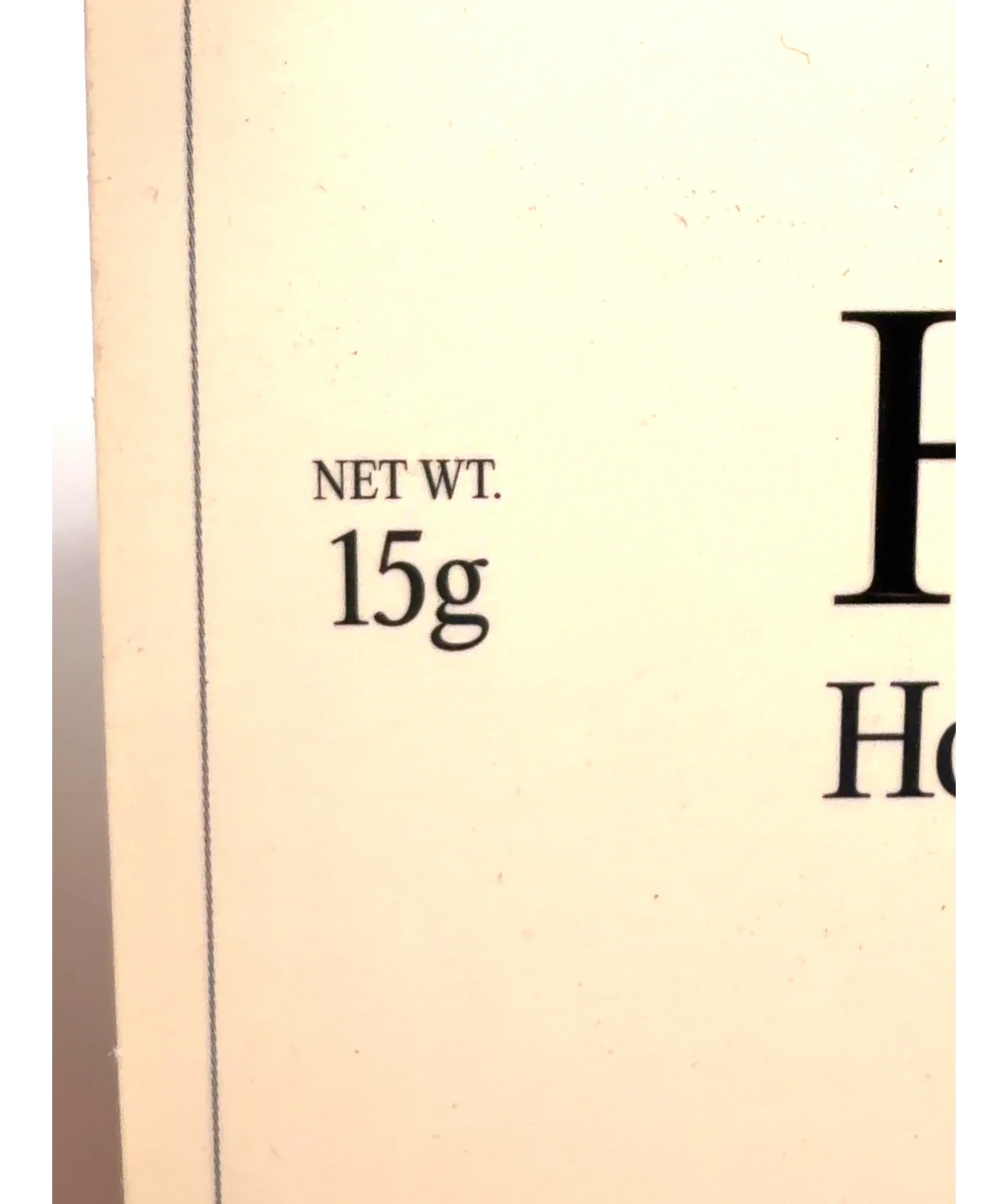GISOU Honey Buttercream, size 15g — care label