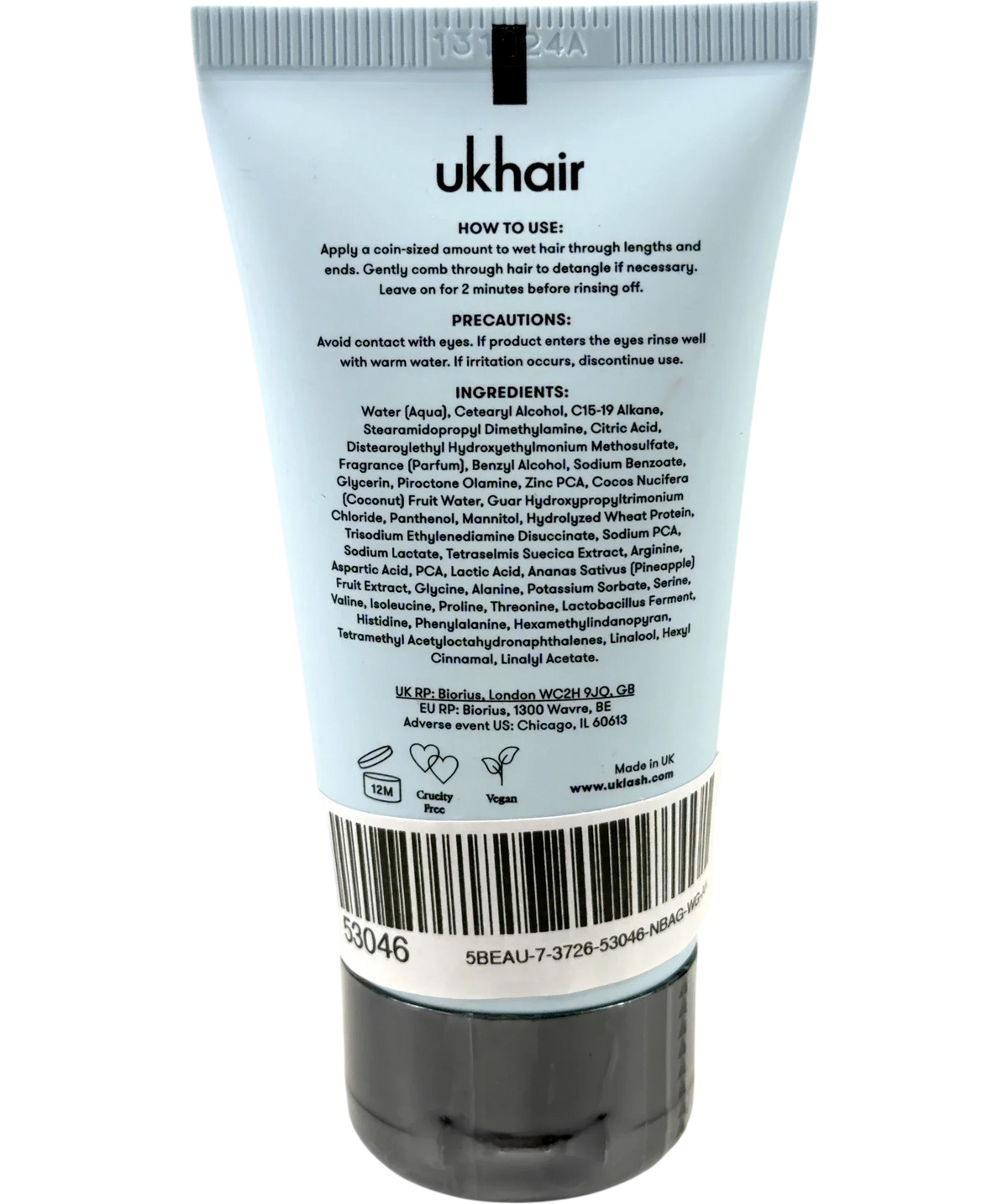 ukhair Conditioner, size 50ml — back