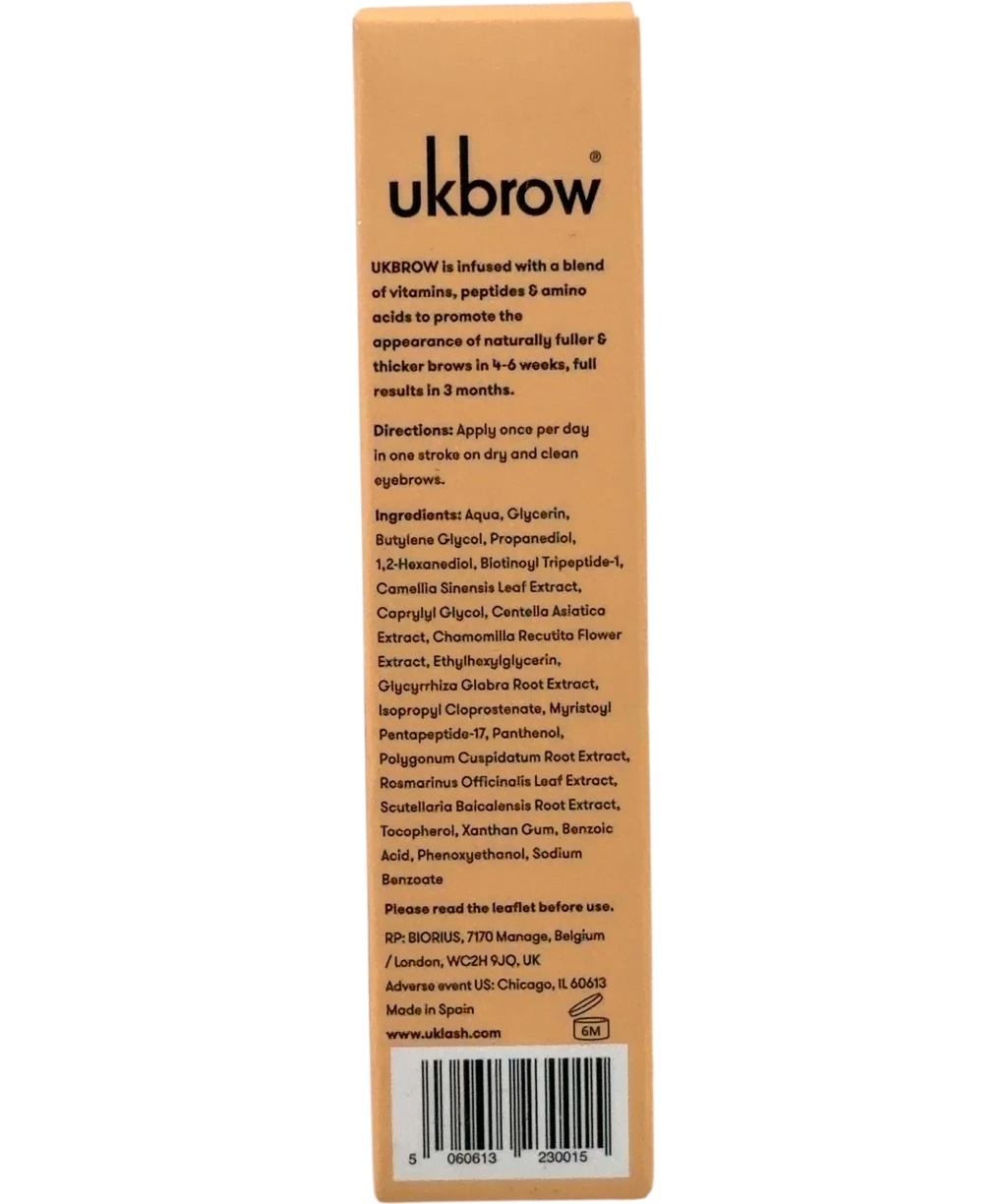 UKBROW Eyebrow Serum, size 3ml — back