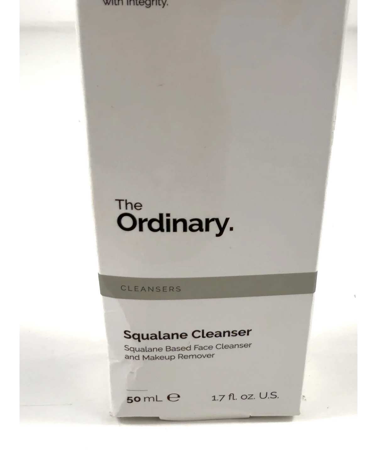The Ordinary Squalane Cleanser, size 50ml — label