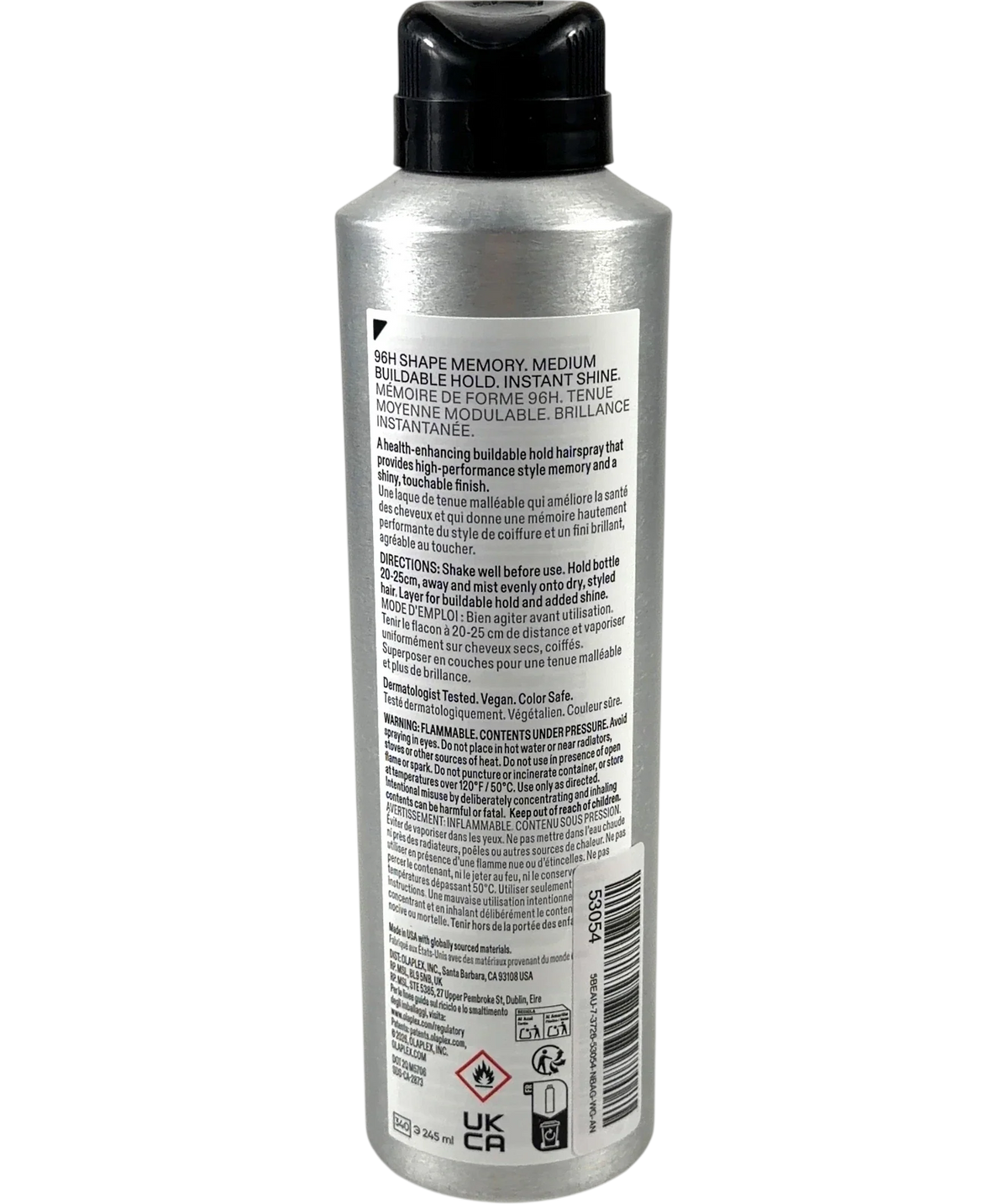Olaplex Shape Set Hairspray, size 180g — back