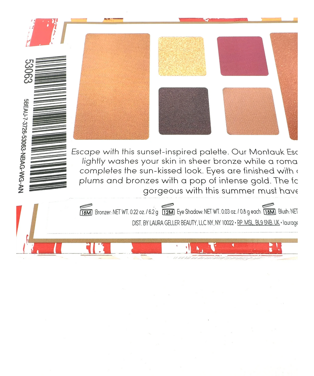 LAURA GELLER Montauk Escape Montauk Escape Face Palette, size 6.2g — care label