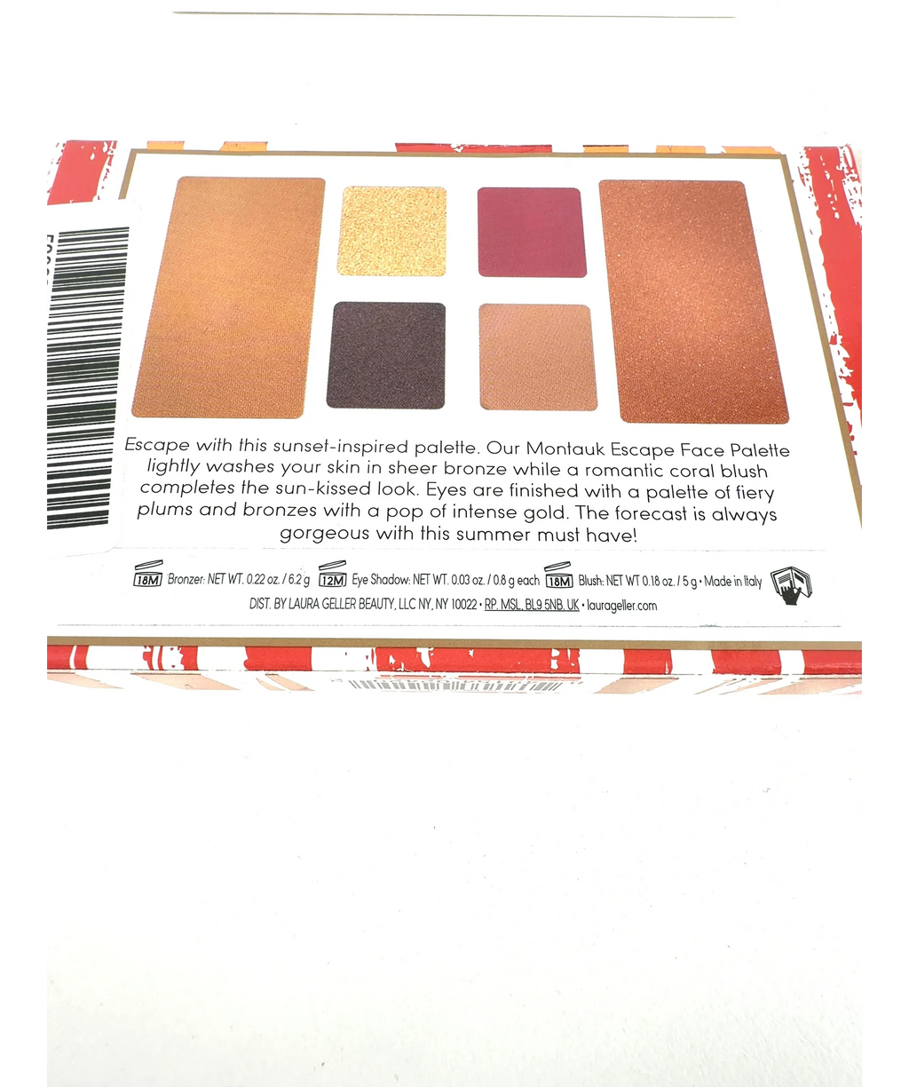 LAURA GELLER Montauk Escape Montauk Escape Face Palette, size 6.2g — fabric detail