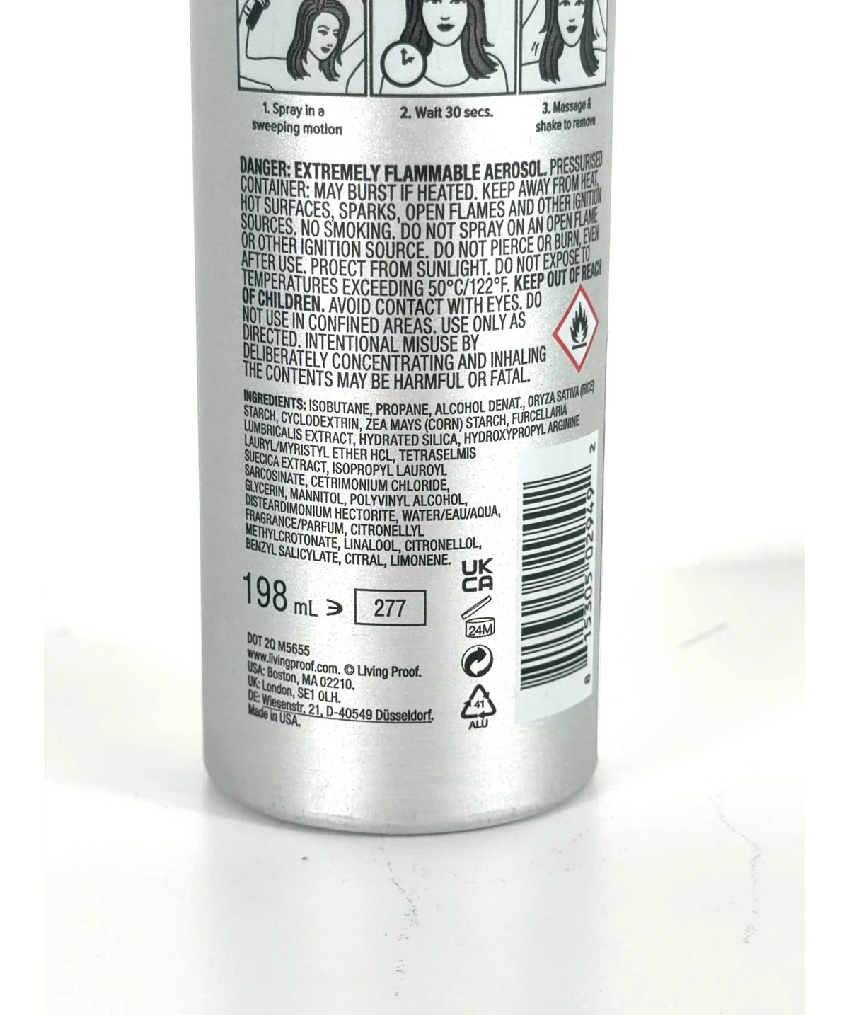 Living Proof Perfect hair Day advanced clean dry shampoo, size 198ml — fabric detail