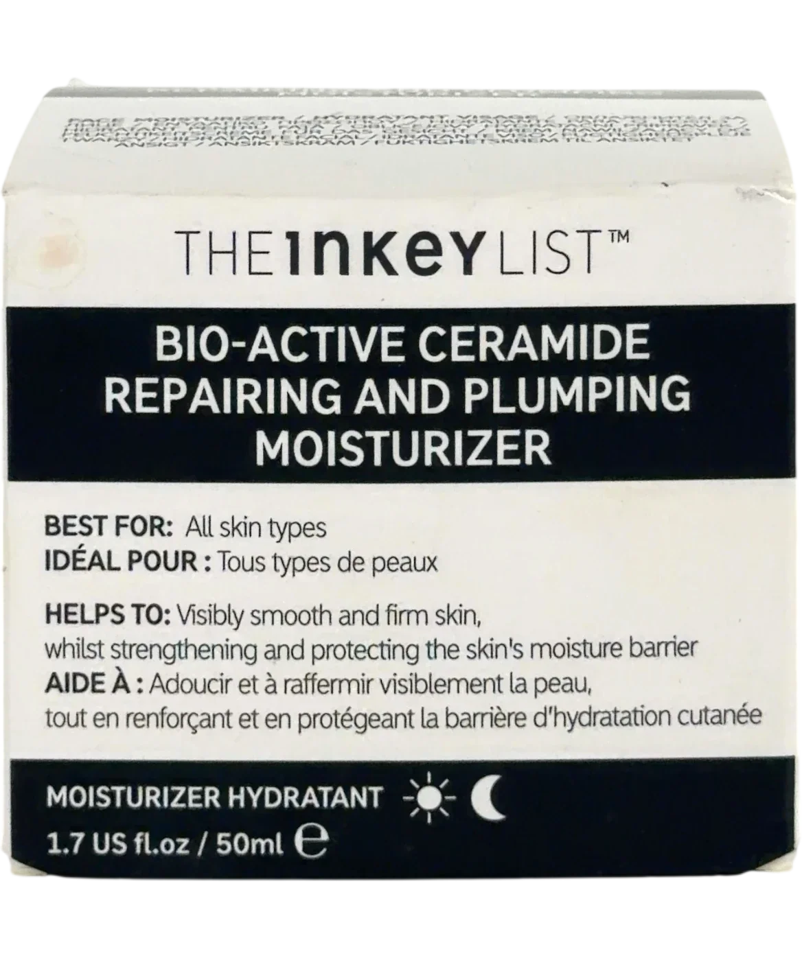 The Inkey List Bio-Active Cerimeter Moisturizer, size 50ml — front