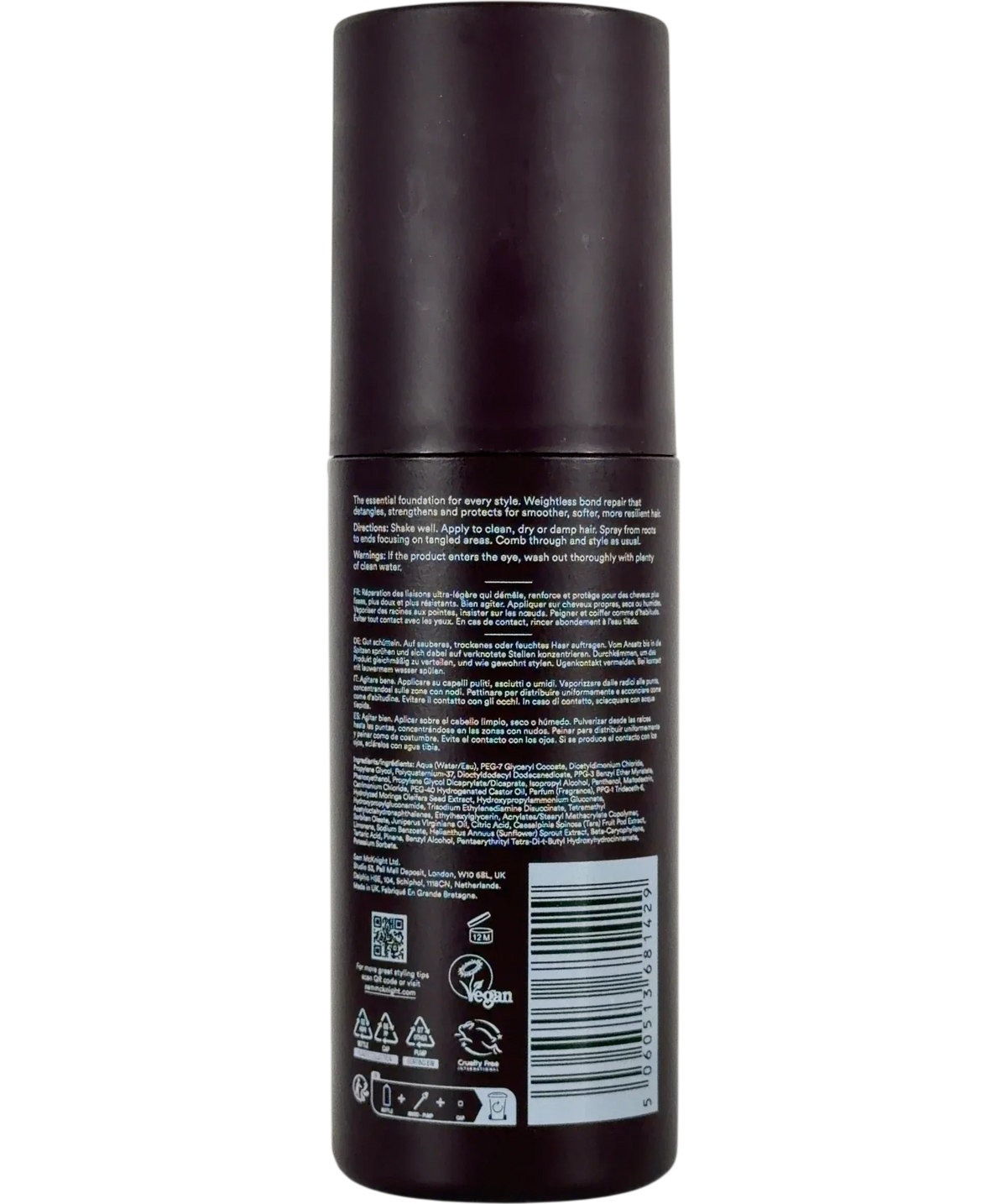 Hair By Sam Mcknight STRONGER LOVE, size 150ml — back