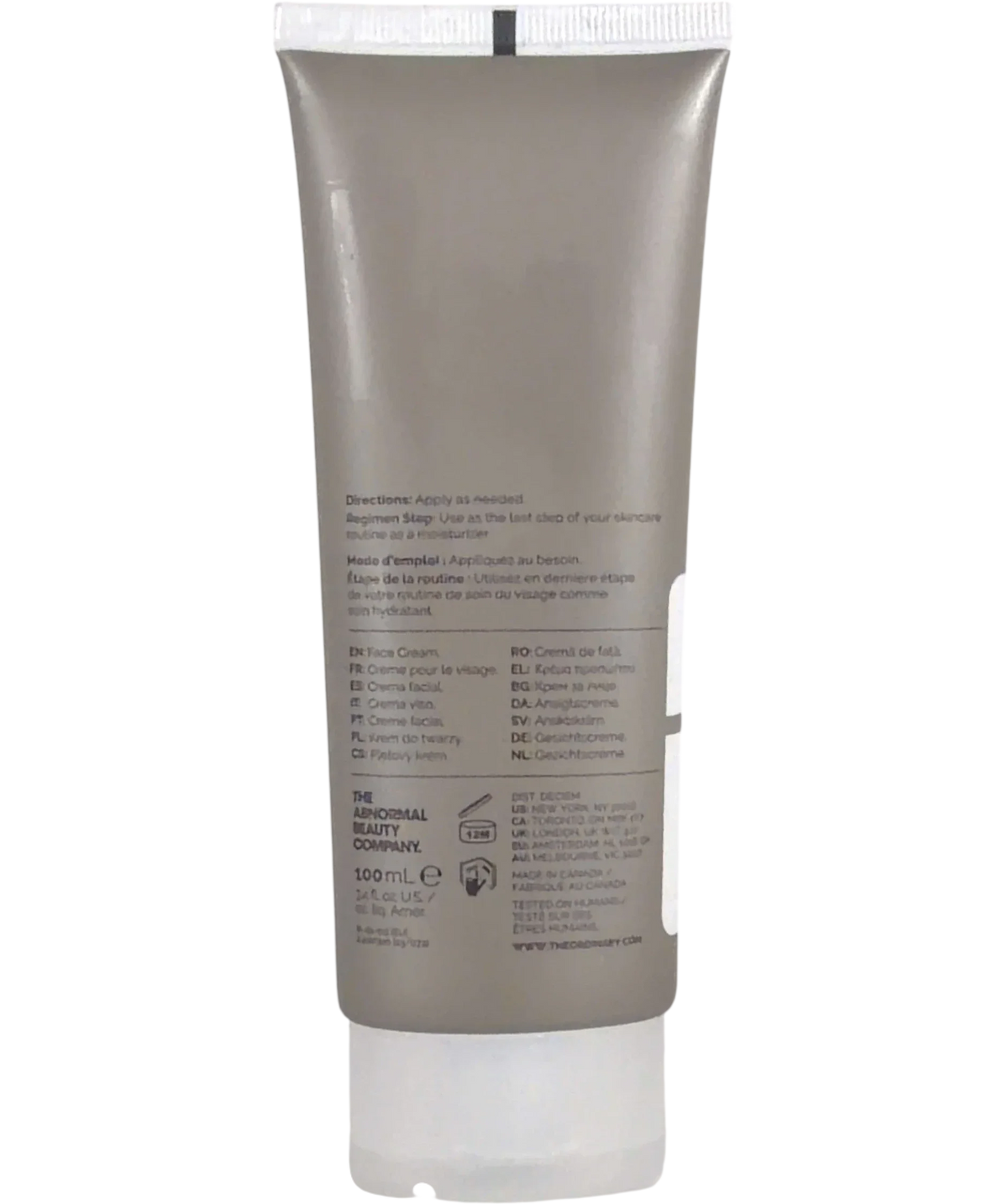 The Ordinary Natural Moisturizing Factors + HA, size 100ml — back