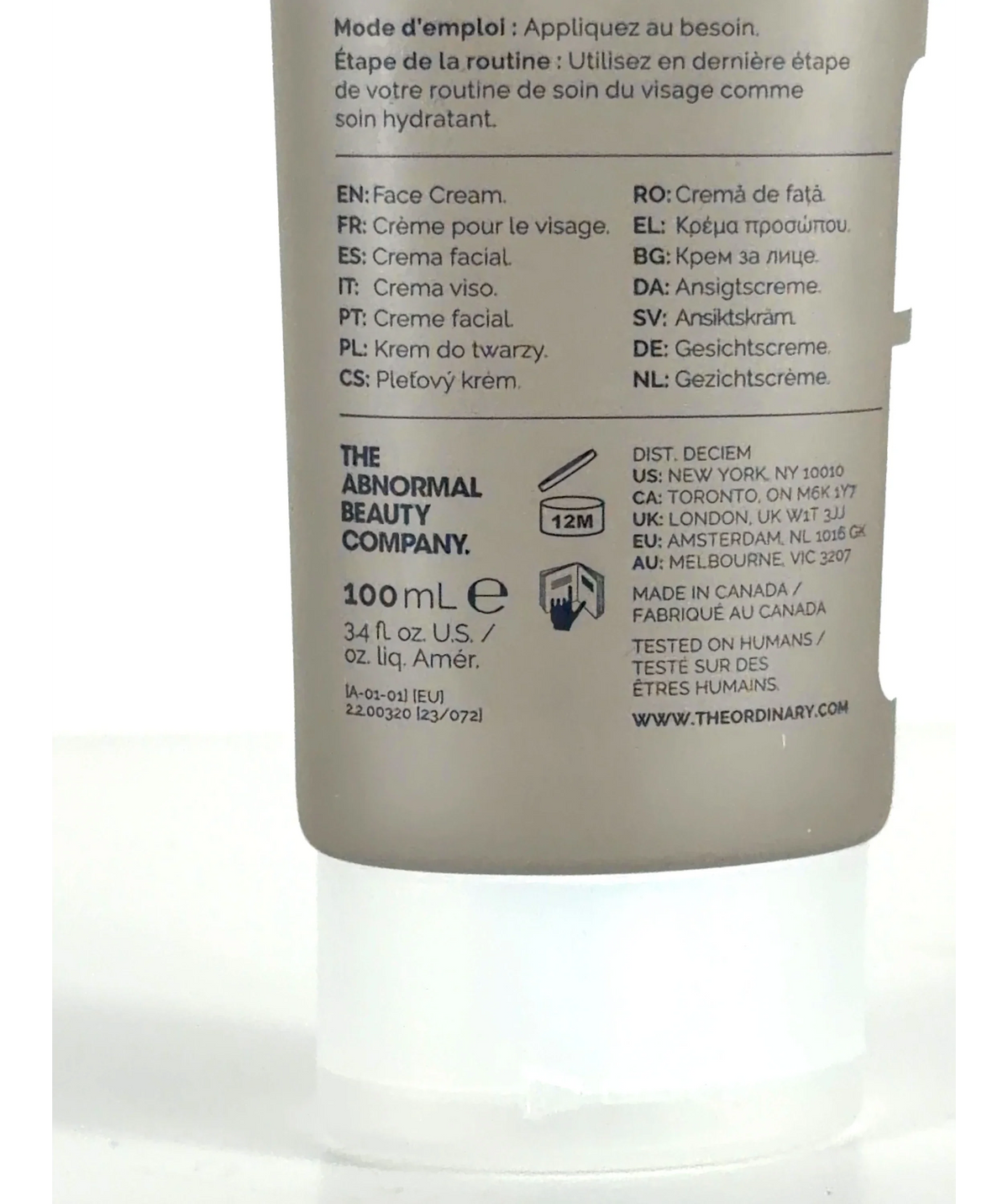 The Ordinary Natural Moisturizing Factors + HA, size 100ml — detail