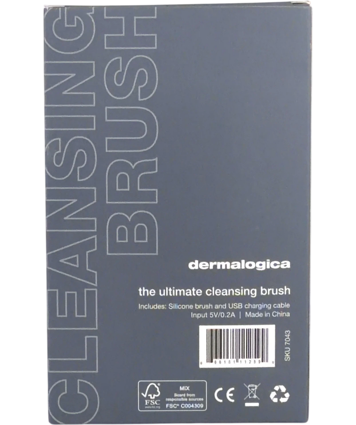Dermalogica grey Ultimate Cleansing Brush — back