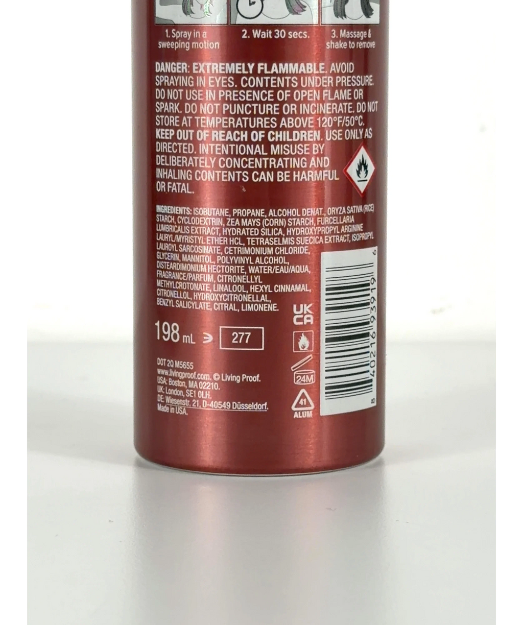 Living Proof Velvet Amber Perfect hair Day Advanced Clean Dry Shampoo, size 198ml — fabric detail
