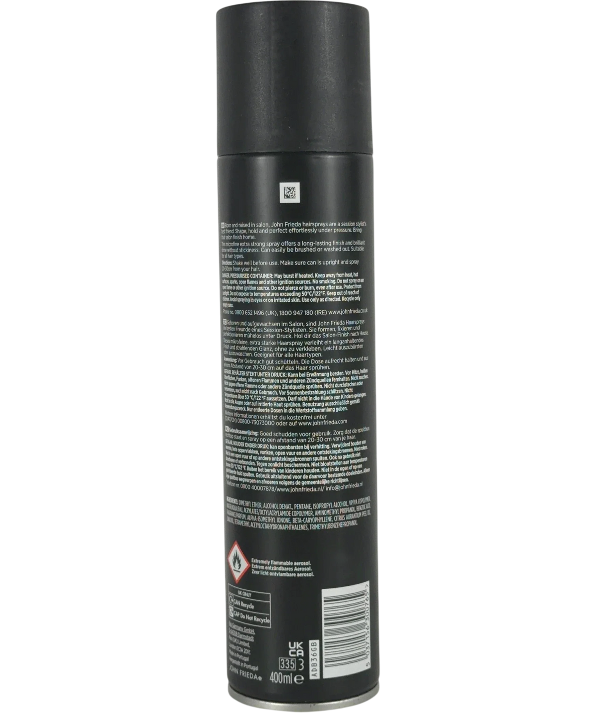 John Frieda Shade, size 400ml — back
