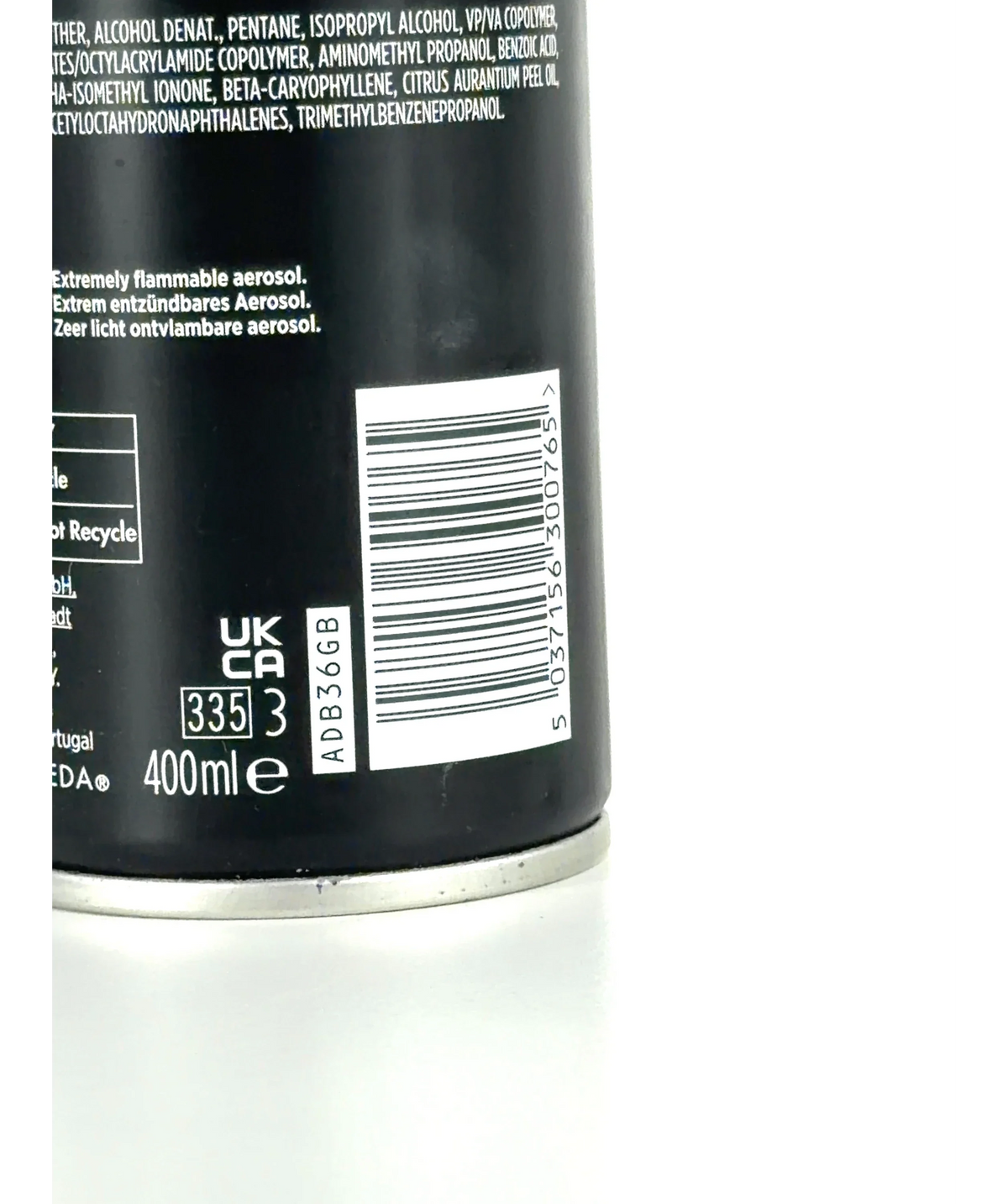 John Frieda Shade, size 400ml — fabric detail
