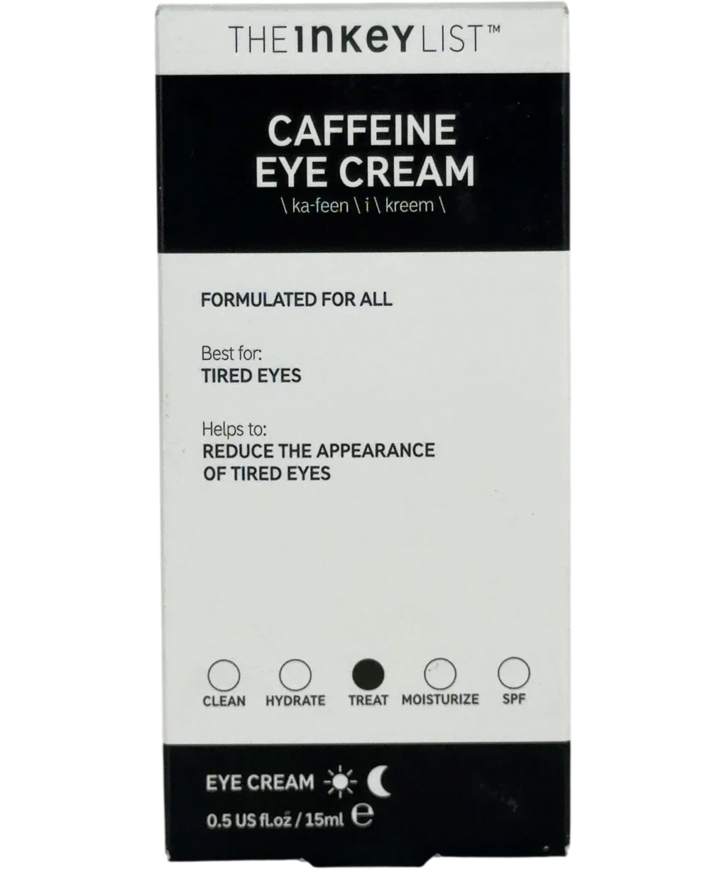 The Inkey List Caffeine Eye Cream, size 15ml — front