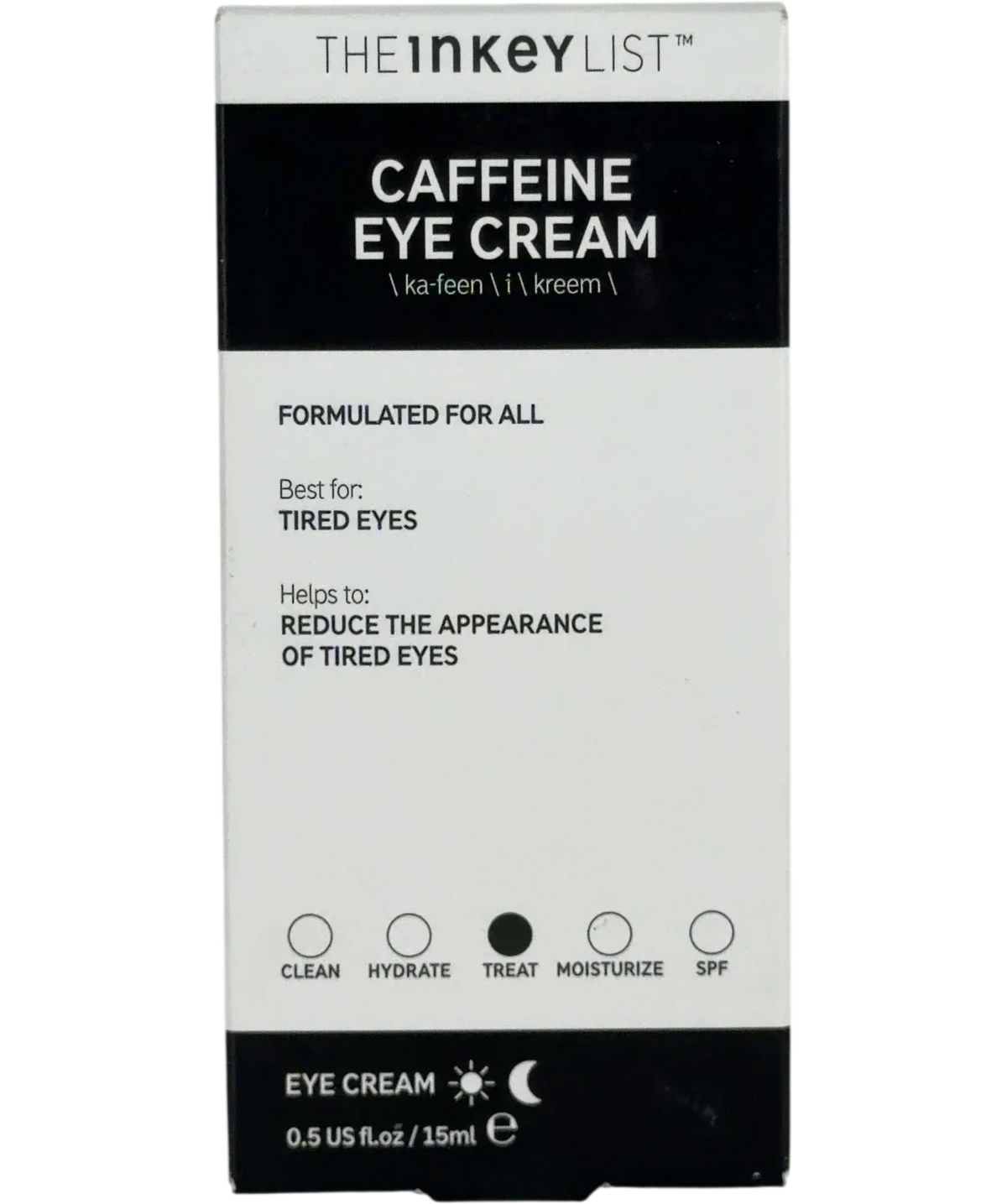The Inkey List Caffeine Eye Cream, size 15ml — front