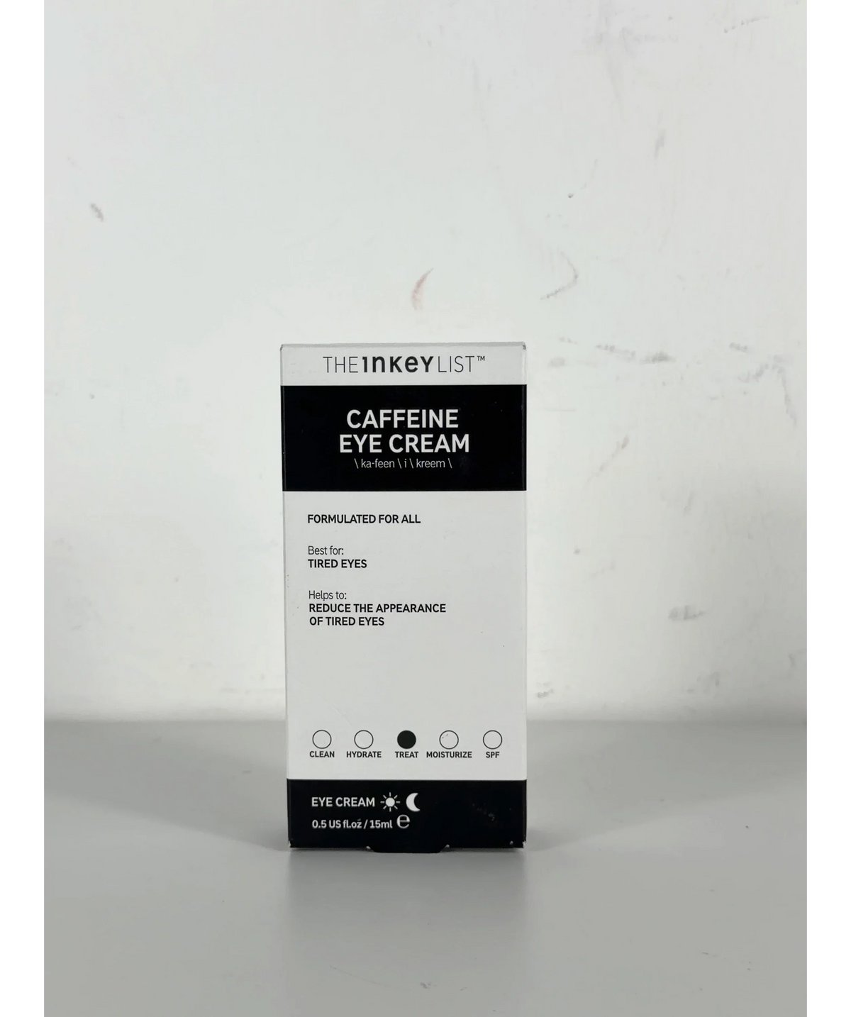 The Inkey List Caffeine Eye Cream, size 15ml — label