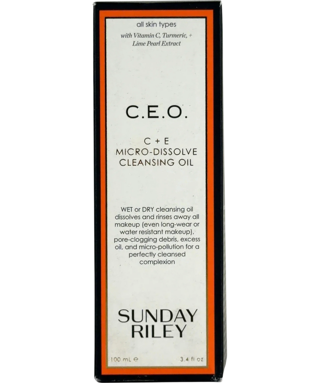 Sunday Riley C.E.O. C + E Micro-Dissolve Cleansing Oil, size 100ml — front