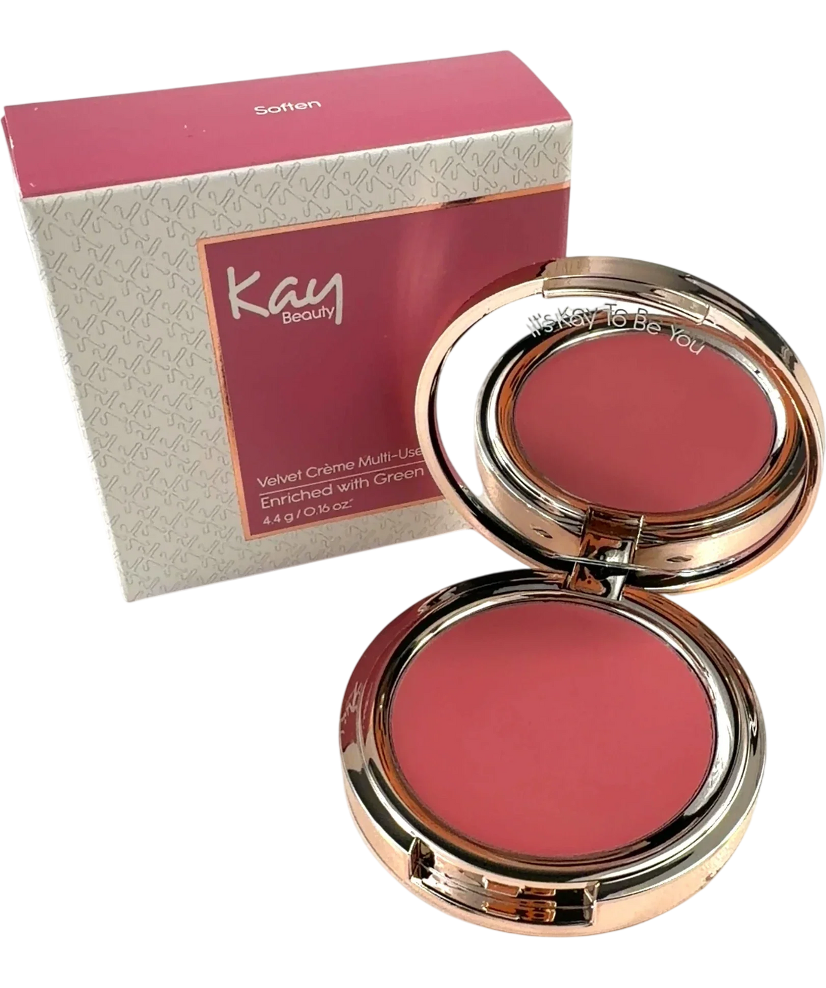 KAY BEAUTY Soften Velvet Crème Multi-Use Blush, size 4.4g — front