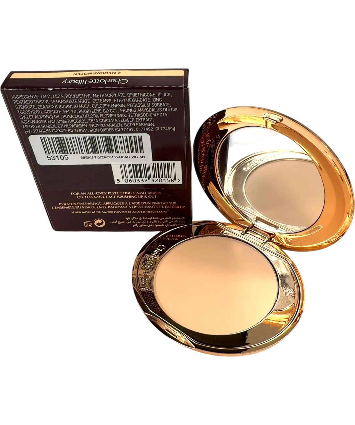 Charlotte Tilbury 2 MEDIUM/MOYEN Shade, size 8g — back