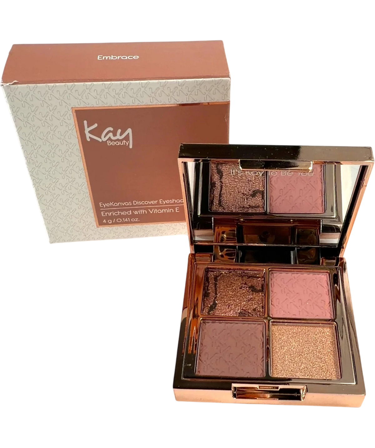 KAY BEAUTY Embrace EyeKanvas Discover Eyeshadow Palette, size 4g — front