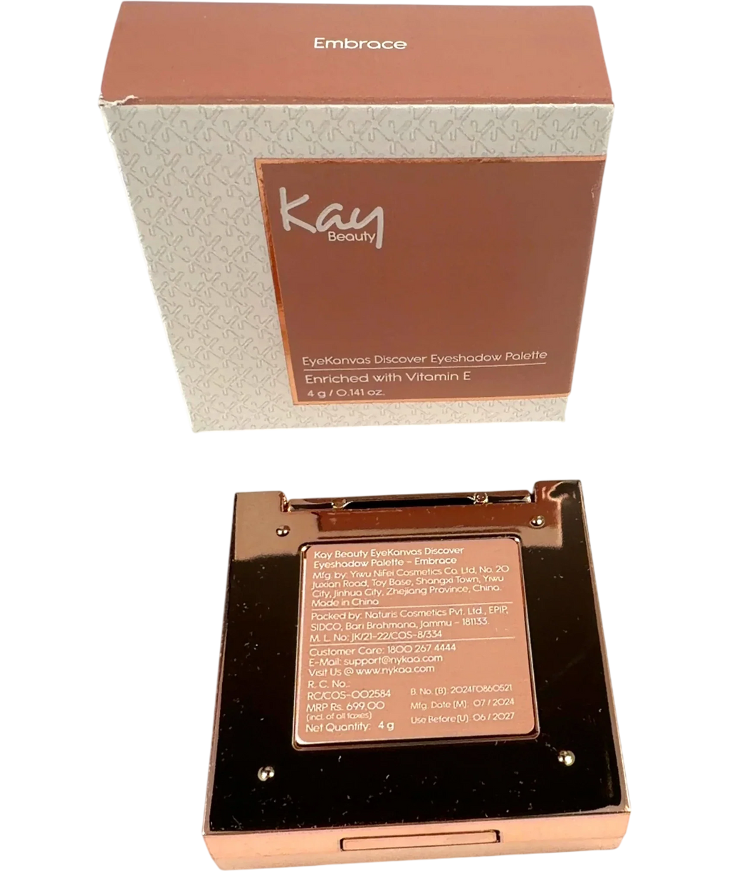 KAY BEAUTY Embrace EyeKanvas Discover Eyeshadow Palette, size 4g — back