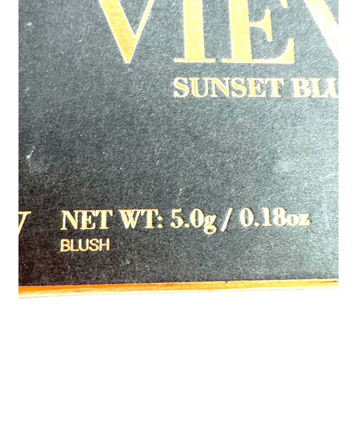 Vieve Pesca SUNSET BLUSH, size 5.0g — care label