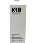 K18 molecular repair hair oil, size 30ml — front