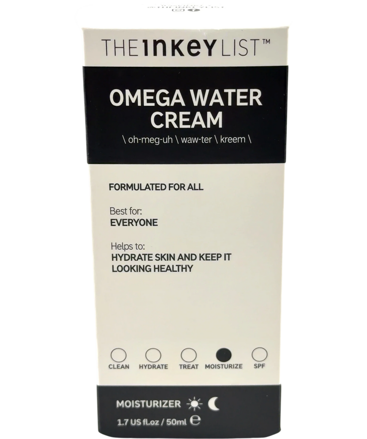 The Inkey List Omega Water Cream 50ml, size 50ml — back