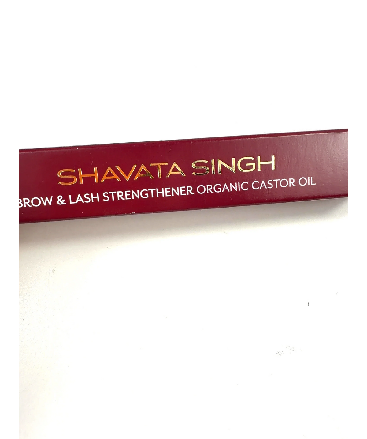 Shavata singh BROW & LASH STRENGTHENER ORGANIC CASTOR OIL, size 10ml — label
