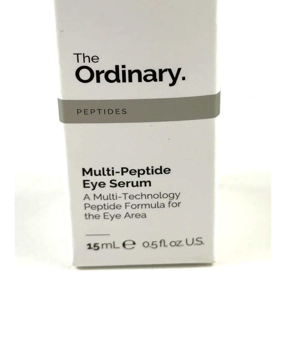 The Ordinary Multi-Peptide Eye Serum, size 15ml — care label