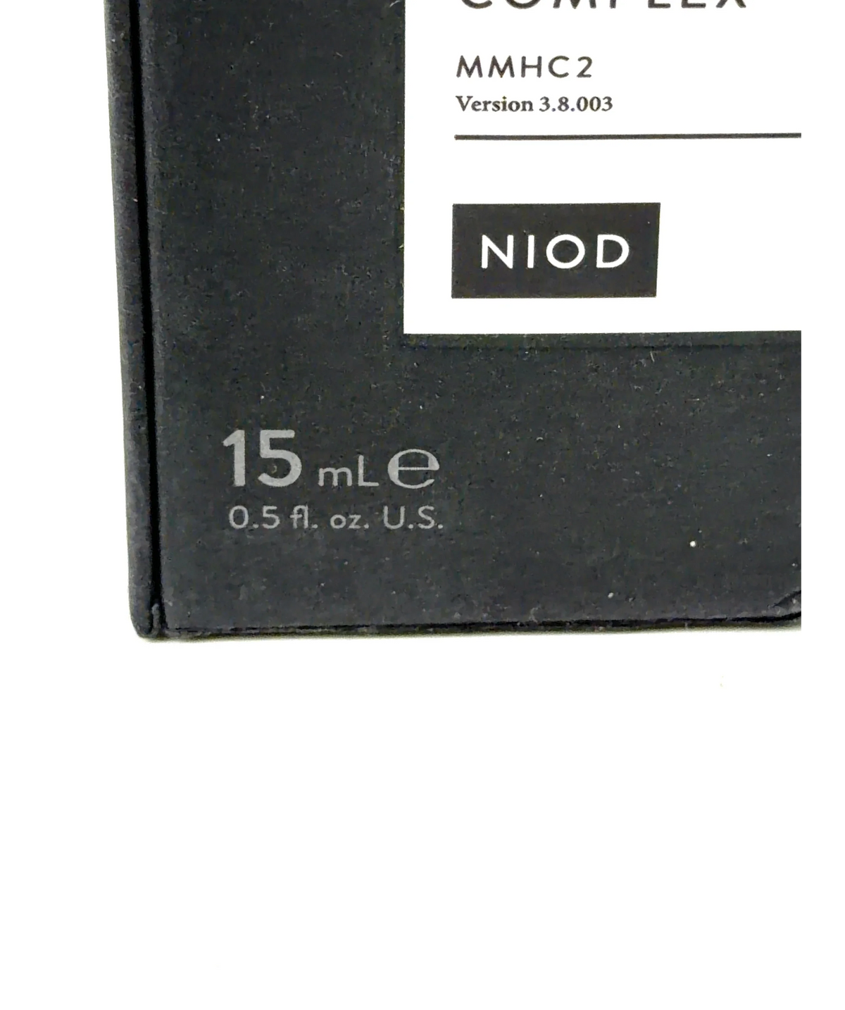 NIOD MULTI-MOLECULAR HYALURONIC COMPLEX, size 15ml — care label