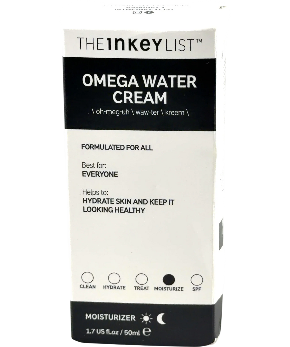 The Inkey List OMEGA WATER CREAM, size 50ml — front