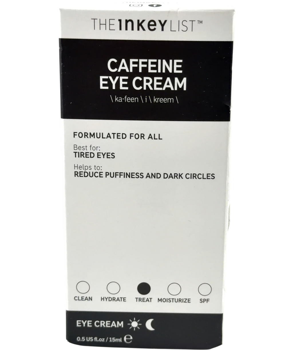 The Inkey List Caffeine Eye Cream, size 15ml — front