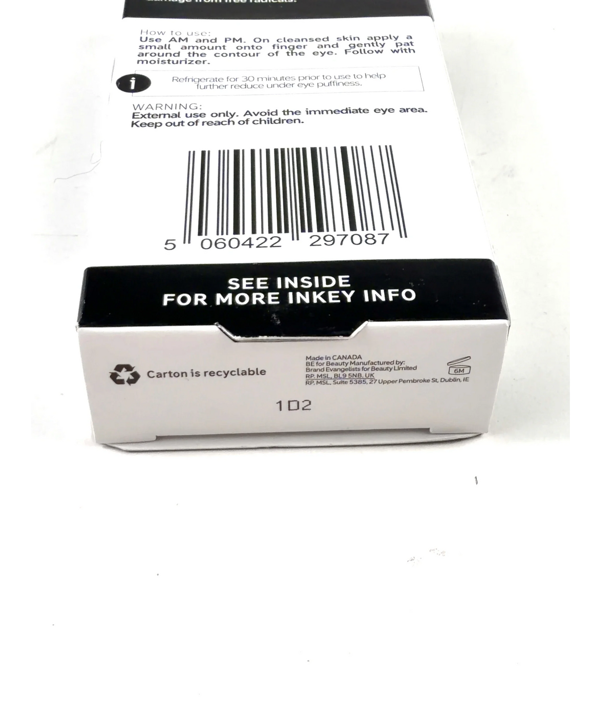 The Inkey List Caffeine Eye Cream, size 15ml — detail