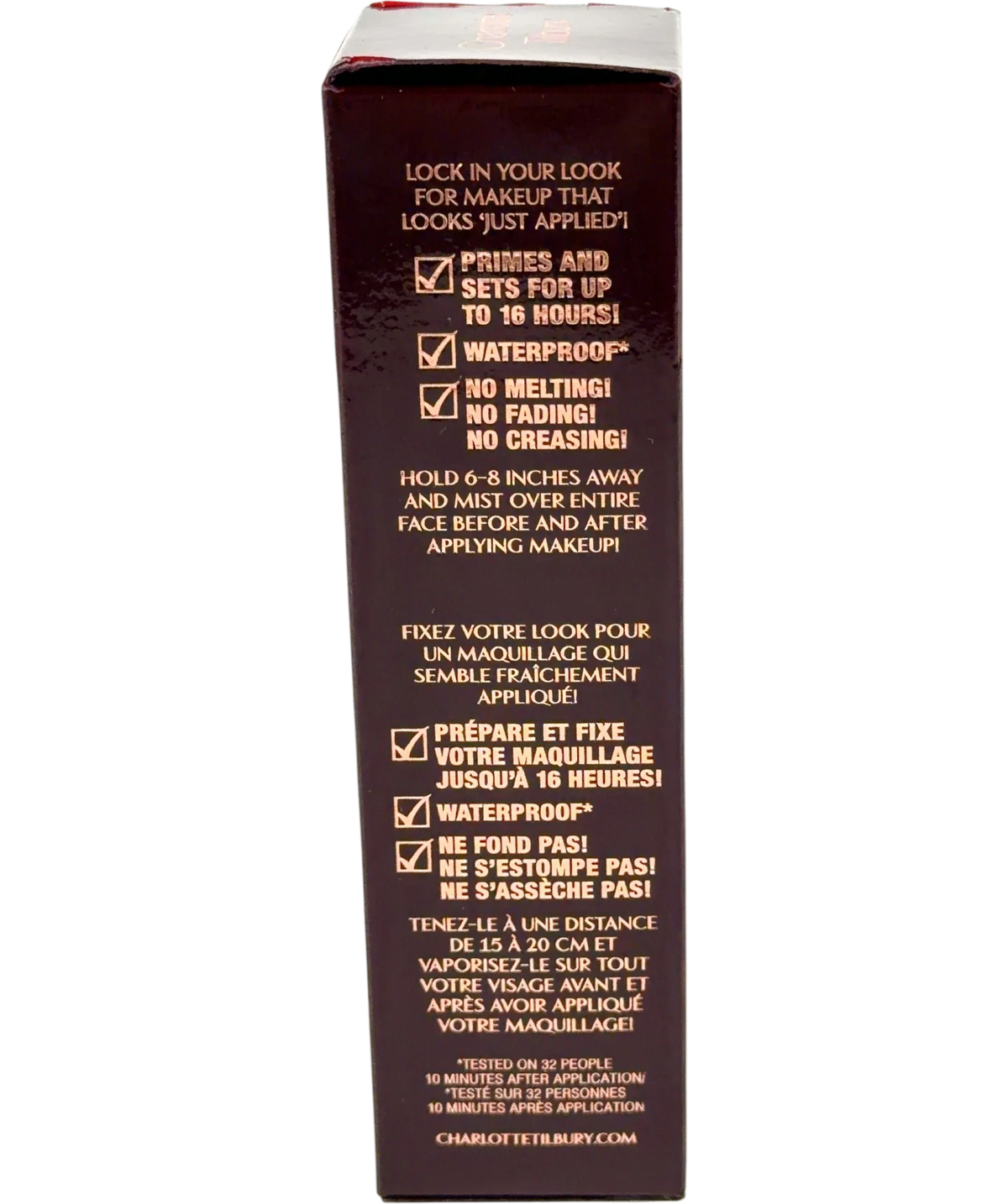 Charlotte Tilbury AIRBRUSH FLAWLESS SETTING SPRAY, size 34ml — back