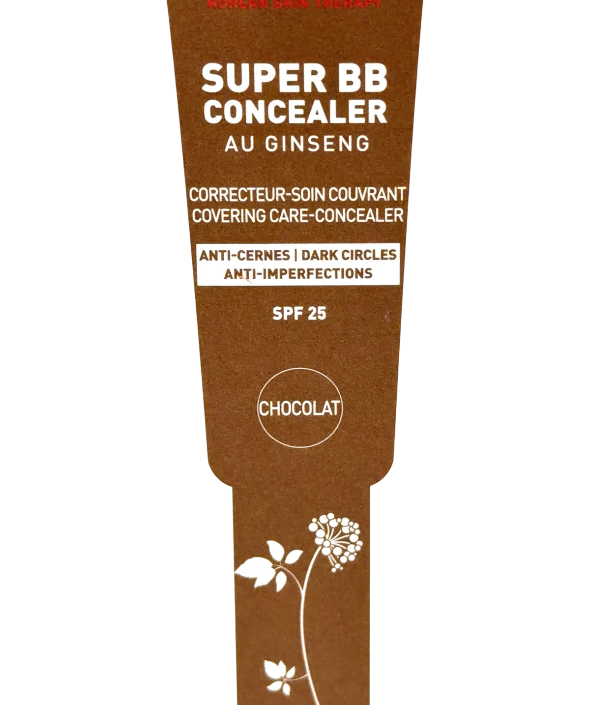 Erborian Chocolat SUPER BB CONCEALER AU GINSENG, size 10ml — back