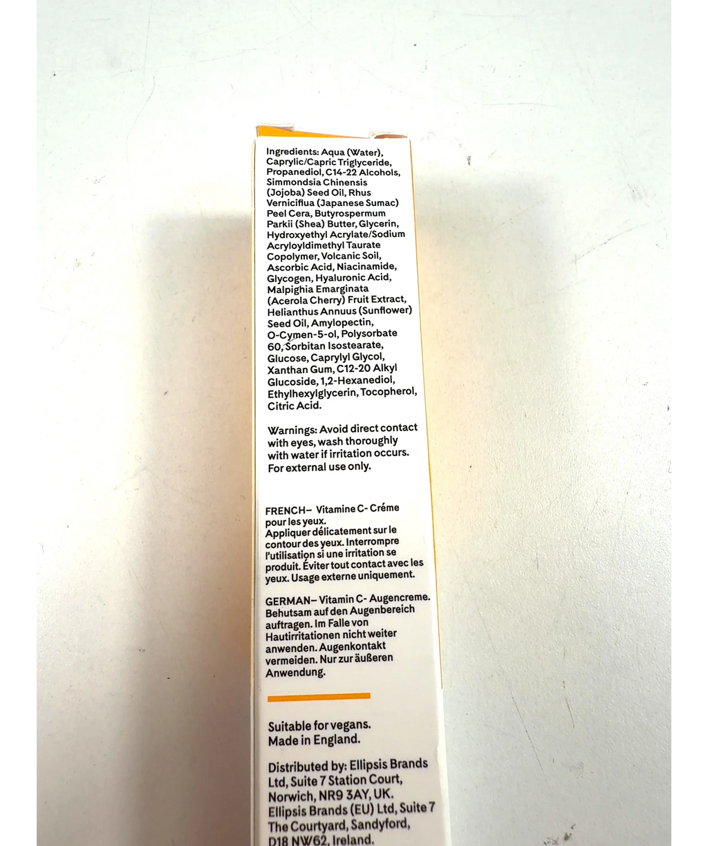 Q+A Vitamin C Eye Cream, size 15ml — fabric detail