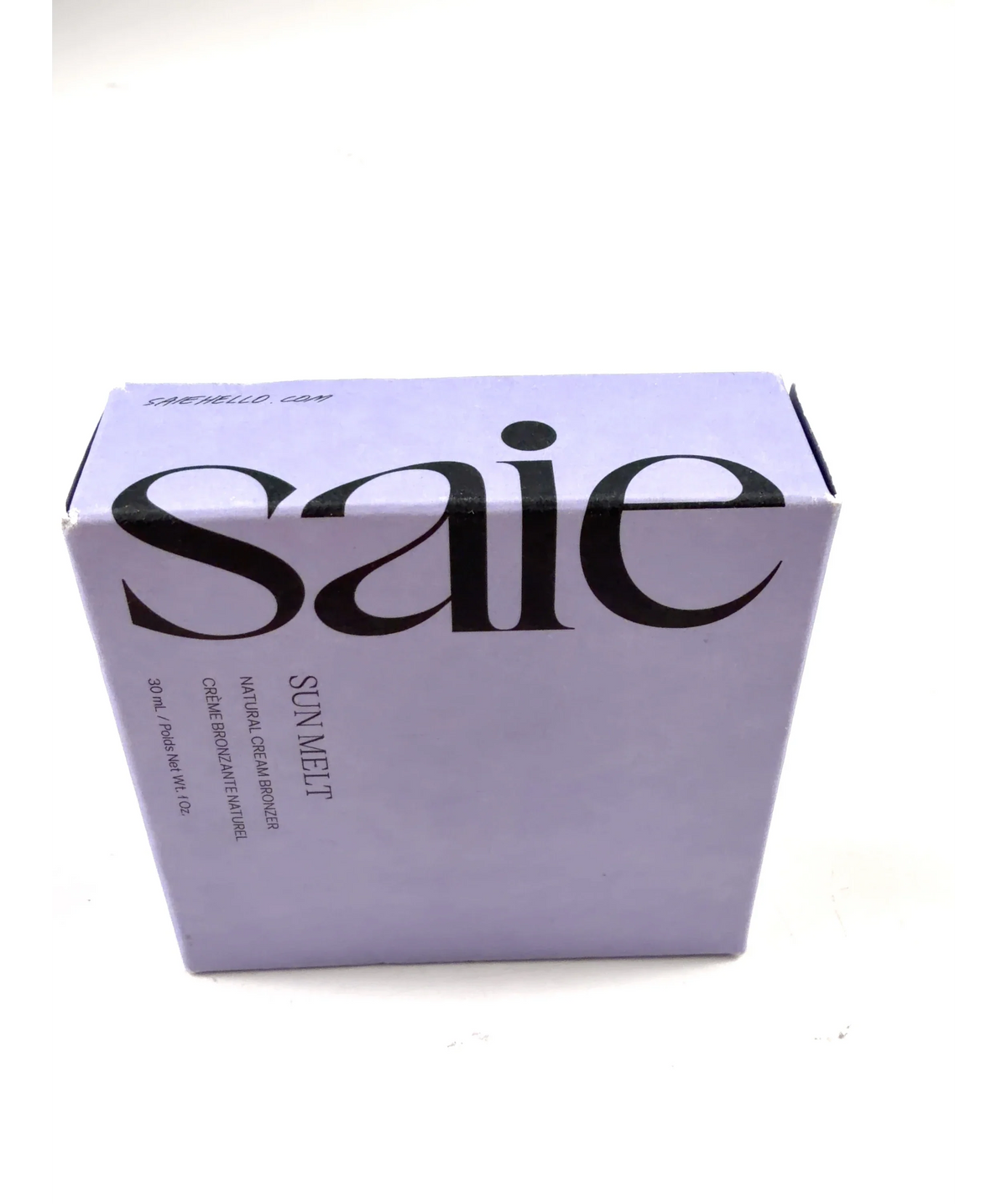 saie Fair Bronze SUN MELT, size 30ml — label