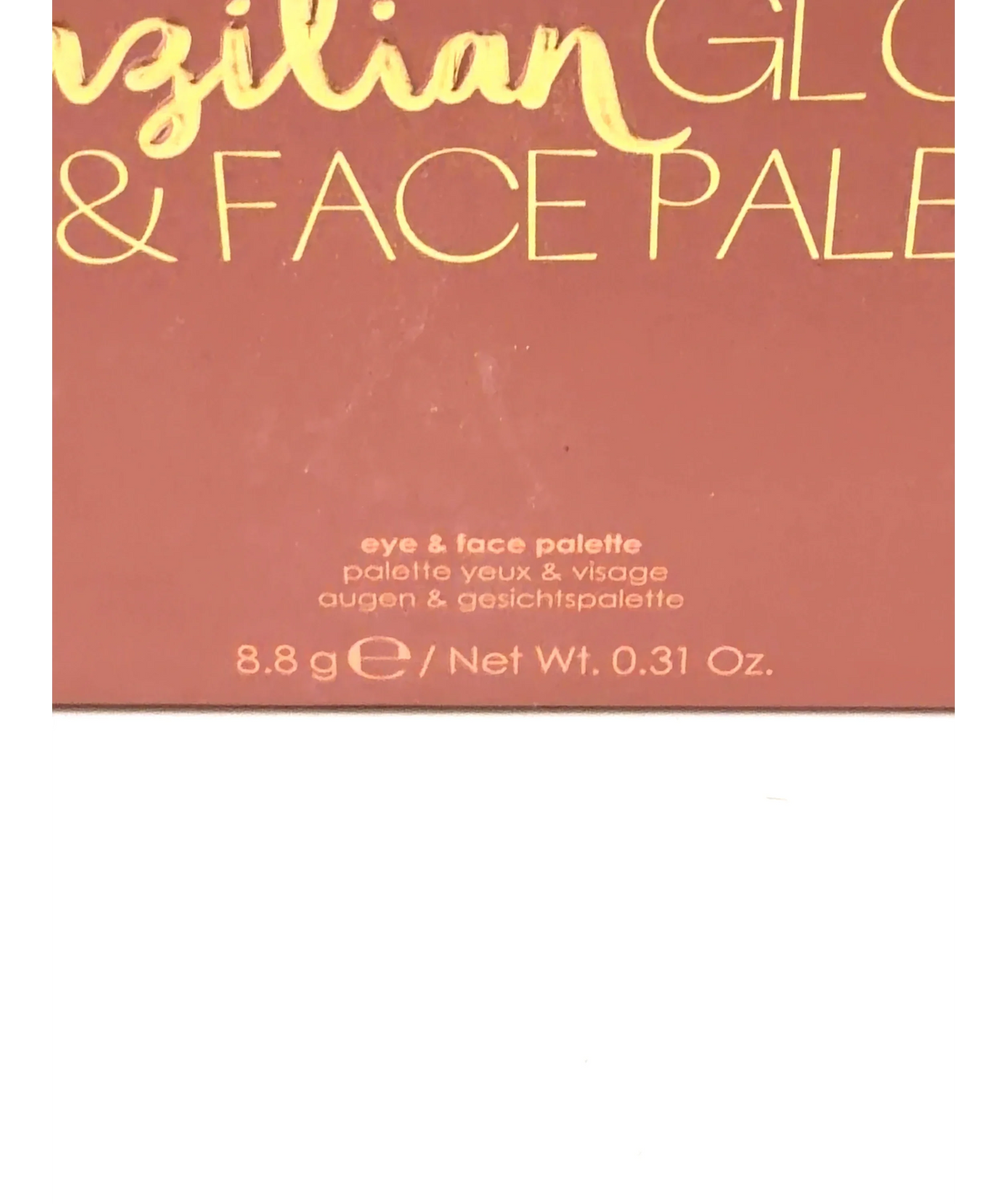 Ciaté London LIGHT MEDIUM Brazilian Glow Eye & Face Palette, size 8.8g — care label