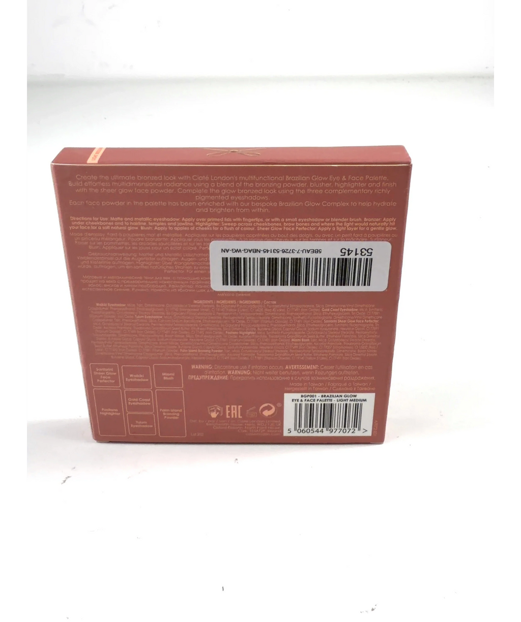 Ciaté London LIGHT MEDIUM Brazilian Glow Eye & Face Palette, size 8.8g — fabric detail