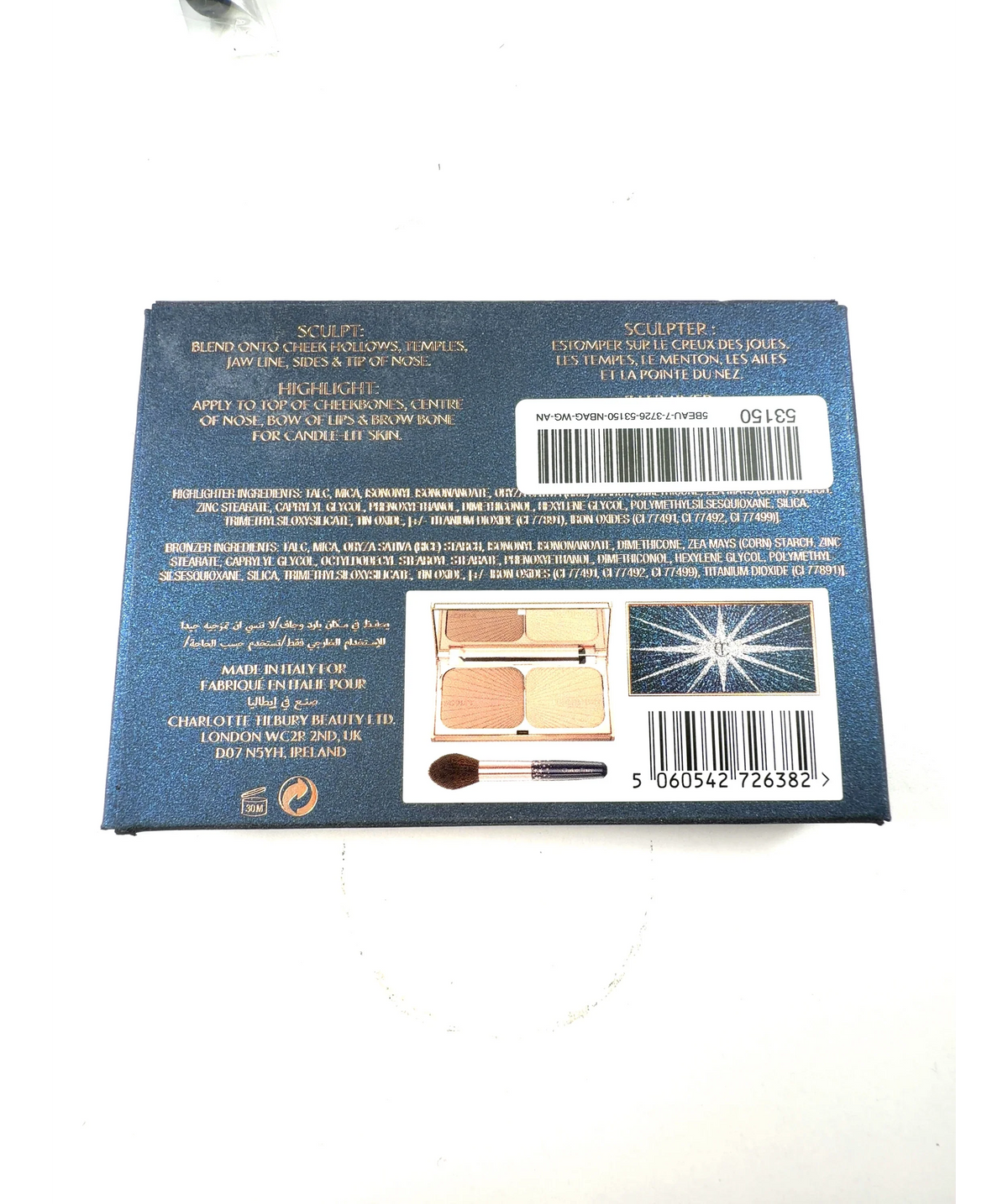 Charlotte Tilbury Light/Medium - Clair/Moyen FILMSTAR BRONZE & GLOW, size 22.5g — fabric detail