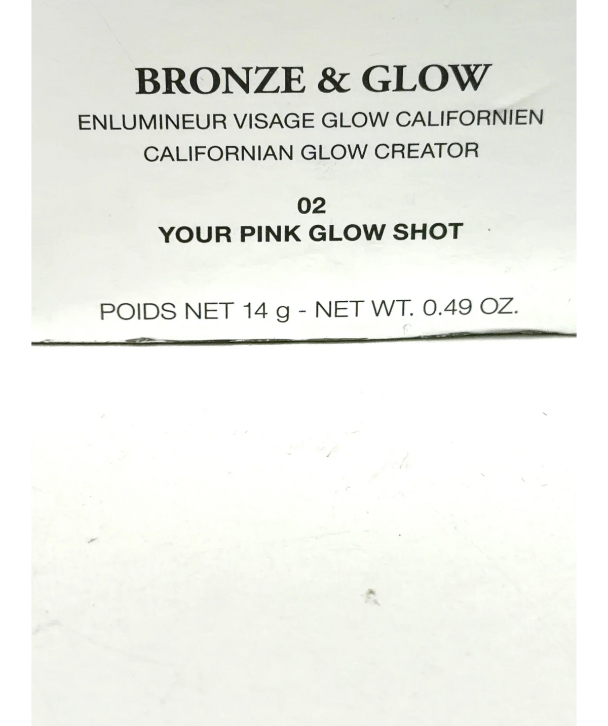 Lancôme 02 Your Pink Glow Shot Bronze & Glow Californian Glow Creator, size 14g — care label