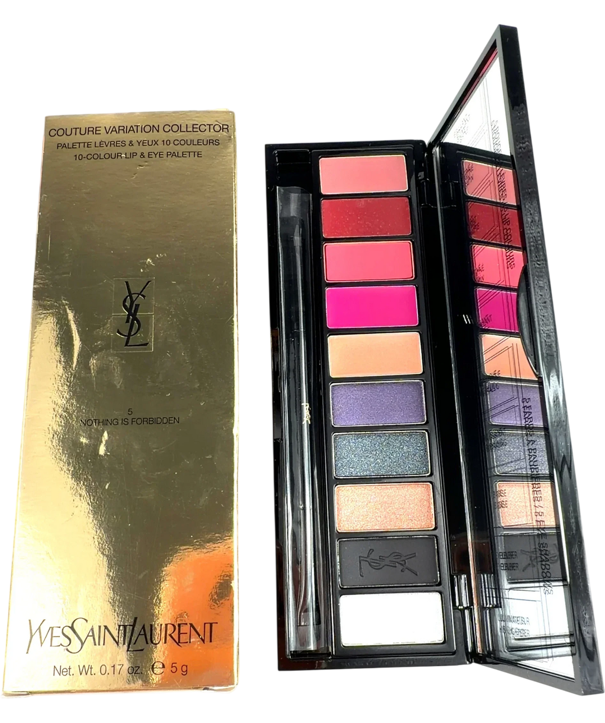Yves Saint Laurent 5 Nothing Is Forbidden Couture Variation Palette, size 5g — back