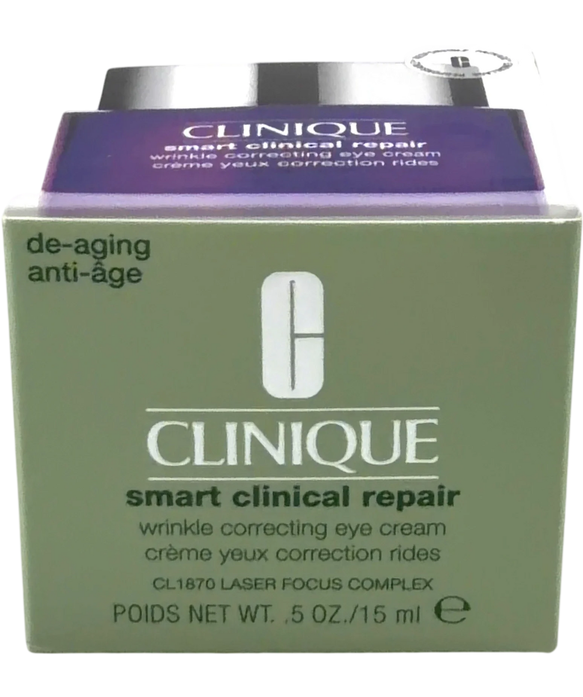 Clinique smart clinical repair wrinkle correcting eye cream, size 15ml — front
