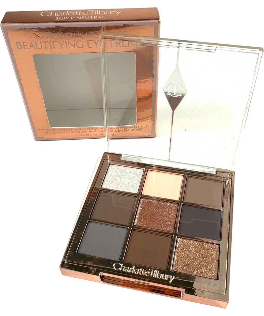 Charlotte Tilbury Super Neutral Palette of Beautifying Eye Trends, size 9g — front