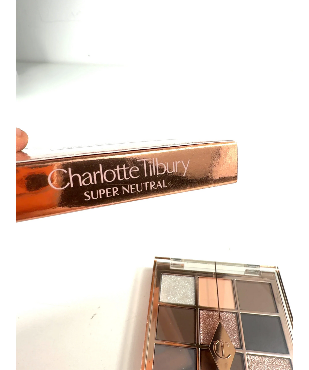 Charlotte Tilbury Super Neutral Palette of Beautifying Eye Trends, size 9g — label
