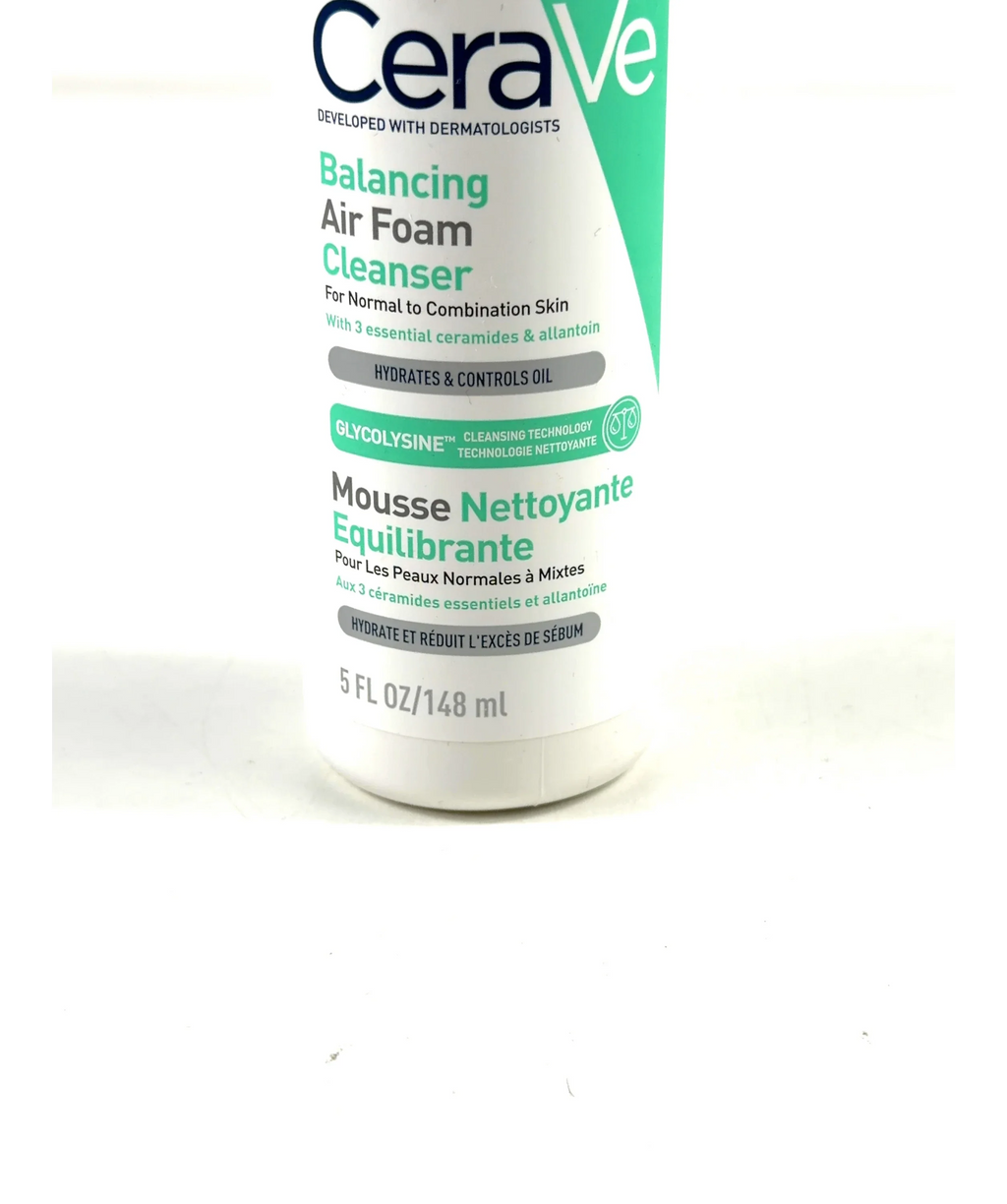 Cerave Balancing Air Foam Cleanser, size 148ml — care label
