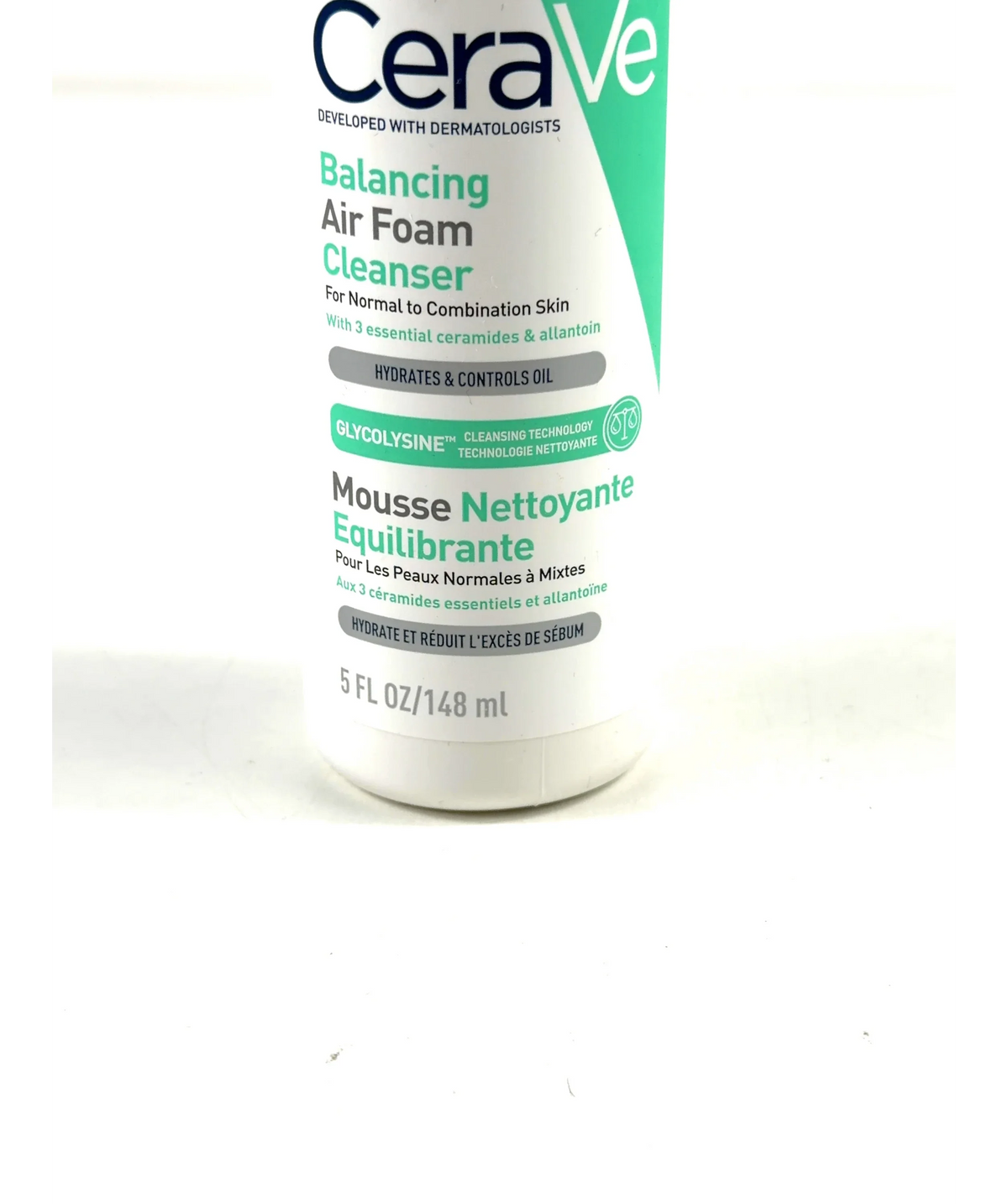 Cerave Balancing Air Foam Cleanser, size 148ml — care label